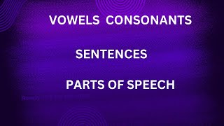 VOWELS  ENGLISH GRAMMER [upl. by Nosahc27]