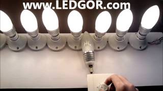 C40 7W Dimmable E14 LED Candle Lamp Type B  LEDGOR COM [upl. by Elvis901]