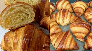 la vraie recette des croissantsوصفة الكرواسون الناجحة مع سر التوريق [upl. by Heidy]