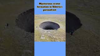 Mysterious crater formation in Russias permafrost new science sciencefacts trending [upl. by Berhley]