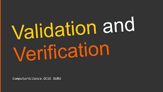 Validation and Verification Explained [upl. by Aible828]