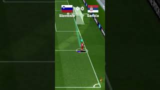 Slovenia vs Serbia EURO 2024 Group C │ eFootball Mobile 2024 [upl. by Russian]