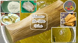 Tamales Verdes De Pollo Con Mole para Tamales [upl. by Lundin]