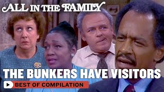 Every Time The Jeffersons Visited The Bunkers  All In The Family [upl. by Nette317]