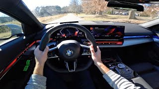 2024 BMW 540i M Sport POV Drive Impressions and ASMR [upl. by Atram]