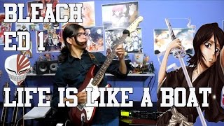 Bleach Ending 1  ブリーチ ED 1 quotLife is Like a Boatquot by Rie Fu Guitar Cover [upl. by Adamek587]