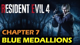 Destroy the Blue Medallions in Castle Gate  Chapter 7 Request  Resident Evil 4 Remake [upl. by Lemuela]