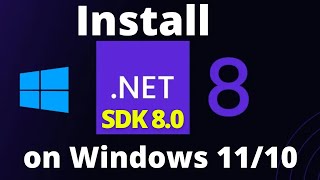 How to Install Net SDK on Windows 1011 2024  Net SDK Download [upl. by Viki]