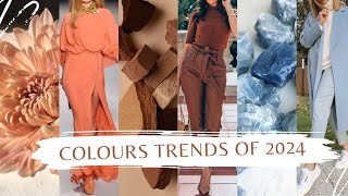 Color Trends Of 2024  Colours That Are Going To Rule 2024  Fashion Colours Of 2024 [upl. by Ladnyc940]