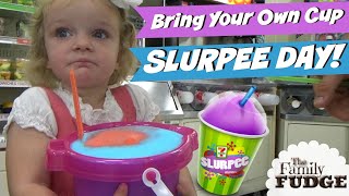 7ELEVEN Bring Your Own Cup Day  SLURPEES  byocupday [upl. by Nerte788]