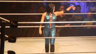 WWE Live Event 81113 Aksana vs Natalya entrances [upl. by Aralk759]