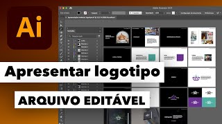 Como apresentar logotipo ao cliente  Arquivo 100 editável [upl. by Rior458]