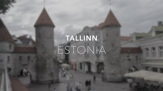 Virtual Tour Talllinn Estonia walk in 4K [upl. by Elinad]