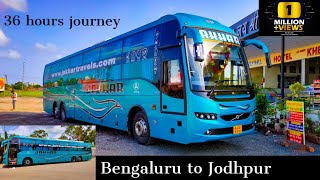 Indias longest bus journey from Bangalore to Jodhpur by Indias first Volvo BS6 B11R bus  2000 KMS [upl. by Mchale]