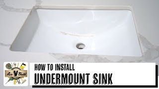 UNDERMOUNT SINK INSTALLATION  FAST amp EASY WAY TO INSTALL UNDERMOUNT SINK [upl. by Reahard353]