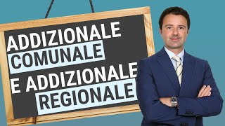 Addizionale Comunale e Addizionale Regionale cosa sono [upl. by Initsed]