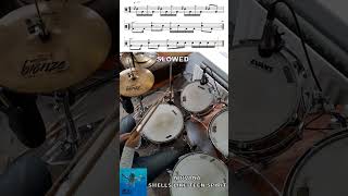 Nirvana  Smell Like Teen Spirit  Drum Intro with sheet music drumcover nirvana davegrohl [upl. by Barr]