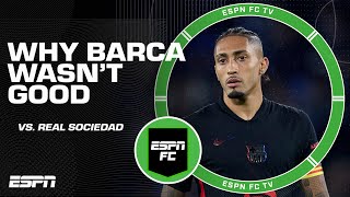 Why Barcelona wasnt good from the first minute vs Real Sociedad 😬  ESPN FC [upl. by Dedra104]