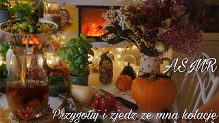 Kącikowe ASMR 🍄 Przygotuj i zjedz ze mną kolację 🍄 [upl. by Dodwell726]