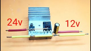 24v to 12v converter  New Electronics Project [upl. by Cadmann]