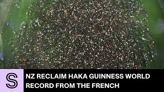 New Zealand breaks Guinness World Record Haka performance from France  Stuffconz [upl. by Fleta643]