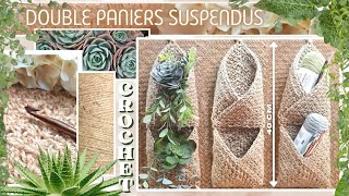 😱DOUBLE PANIERS SUSPENDUS EN JUTE  𝐅𝐀𝐂𝐈𝐋𝐄 amp 𝐑𝐀𝐏𝐈𝐃𝐄 amp PRATIQUE 😱 𝐓𝐔𝐓𝐎 𝐂𝐑𝐎𝐂𝐇𝐄𝐓 𝐌𝐚𝐦𝐢𝐞𝐂𝐫𝐨𝐜𝐡𝐞𝐭 [upl. by Beilul770]