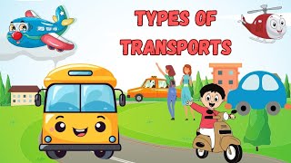 Types of Transports kidsvideo Dec 23 transportvehicleskidsvideo kidsfunedit [upl. by Aciemaj]