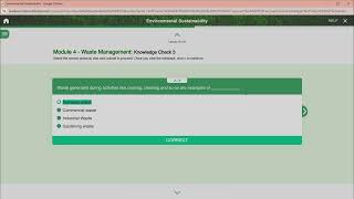 TCS Environmental Sustainability Module 4 Waste Management Knowledge Check 3 [upl. by Litsyrk]