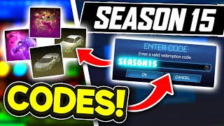 SEASON 15 Redeem Codes In Rocket League [upl. by Nauqas]