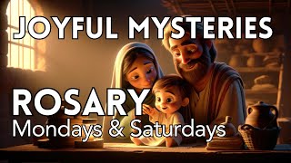 Pray the JOYFUL mysteries of the Holy ROSARY with LITANY Marian CATHOLIC devotions [upl. by Fawne]