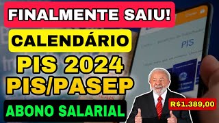 FINALMENTE Governo divulga calendário de pagamento do PISPasep 2024 VEJA AS DATAS E OS VALORES [upl. by Ennasil]