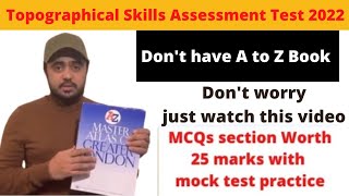 TFL Topographical Test 2022  MCQs sections worth 25 marks with mock test practice [upl. by Anahsak]