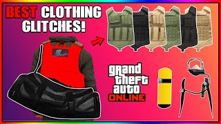 GTA 5 ONLINE BEST CLOTHING GLITCHES AFTER PATCH 167 Black Duffel Bag CEO Vests amp More [upl. by Olifoet]