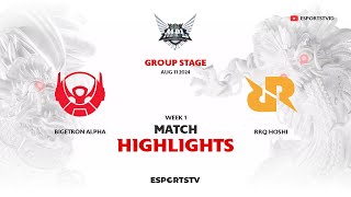 Bigetron Alpha vs RRQ Hoshi HIGHLIGHTS MPL ID S14  RRQ VS BTR ESPORTSTV [upl. by Barbarese817]