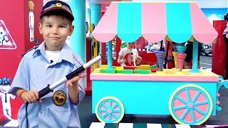 Kids play as police and other professions  Kids playtime video by Vlad TV Show [upl. by Enelear]