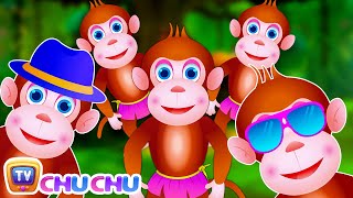 Five Little Monkeys Jumping On The Bed  Part 3  The Smart Monkeys  ChuChu TV Kids Songs [upl. by Licha]