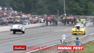 Daniel Pharris Wheelie vs Bumblebee at Radial Fest 2016 [upl. by Annam669]