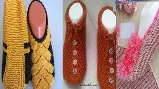 Beautiful amp Very stylish handmade woolen socks design socks [upl. by Tnomyar]