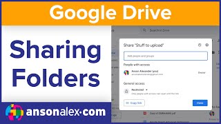 How to Share a Folder in Google Drive [upl. by Onibas]