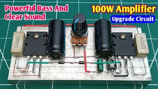 How To Make DIY Ultra Bass Amplifier Using 5200 And 1943 Transistor Upgrade Circuit diagram [upl. by Cindy]