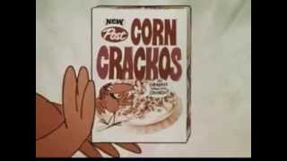 Vintage Old 1960s Post Cereal Corn Crackos Animated Commercial [upl. by Aiyot405]