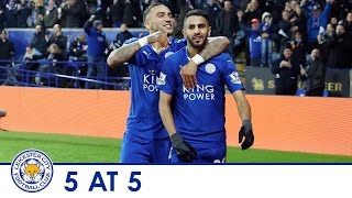 5 at 5  Five best goals from Riyad Mahrez 201516 [upl. by Sanchez]