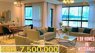 Inside one of the modern highrise homes in Westlands  Nairobi Kenya PRICES From Ksh 75 Million [upl. by Sumahs]