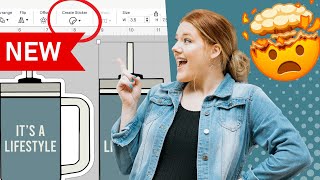 NEW Cricut CREATE STICKER Feature amp HOW TO DO IT WITHOUT CRICUT ACCESS [upl. by Enneire]