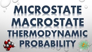 MICROSTATE MACROSTATE AND THERMODYNAMIC PROBABILITY [upl. by Nileak]