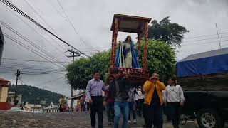 La Virgen de La Asunción en Procesión saliendo de la Iglesia de Jilotepec Veracruz [upl. by Jeremias]