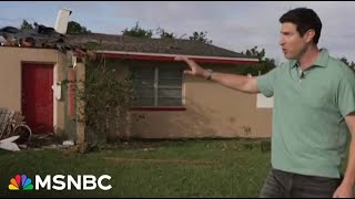 The roof was partially ripped off Reporter surveys tornado damage in Fort Myers [upl. by Otrebla]