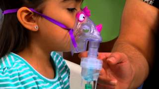 How to Use a Nebulizer Machine with a Mask for a Child [upl. by Adlemy]