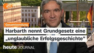 heute journal 230524 75 Jahre Grundgesetz keine Fraktion für die AfD bei der Europawahl english [upl. by Rhoda]