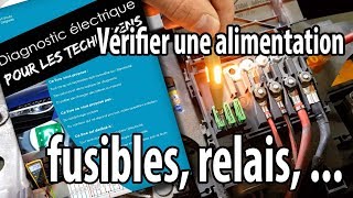 Vérifier une alimentation électrique fusible relais [upl. by Anialahs]